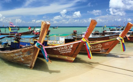 Longtail boats, Thailand.